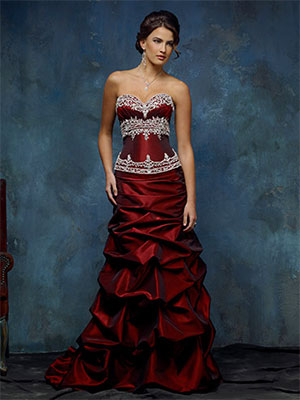 Červené svatební šaty Mia Solano